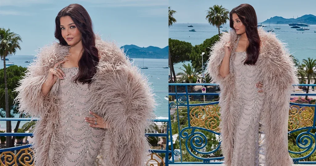 Aishwarya Rai dazzled at Cannes 2026 in a shimmering nude gown, proving her timeless elegance remains unmatched!