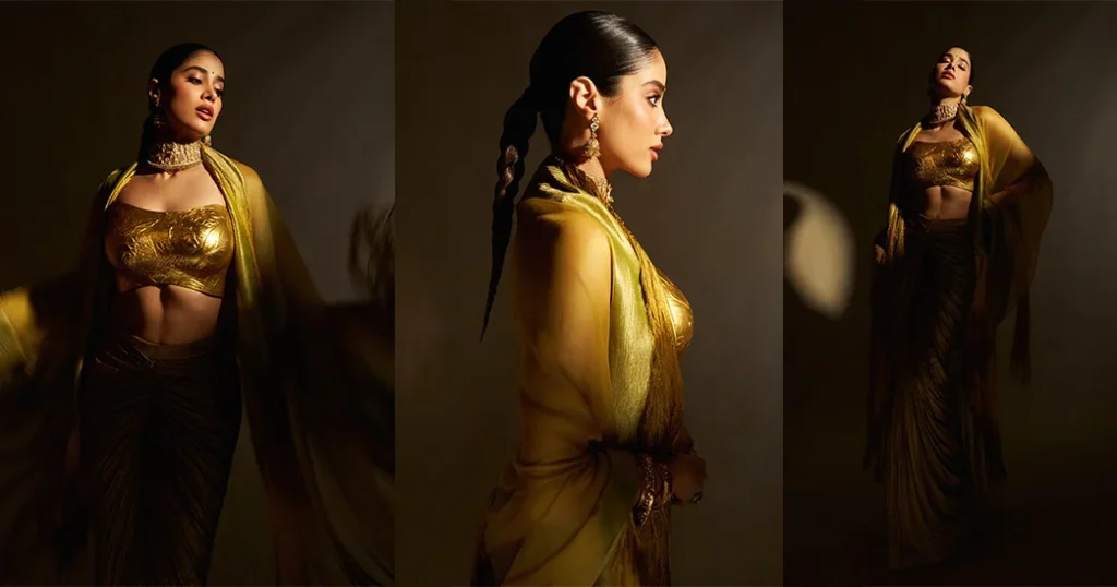 From Janhvi’s Sculpted Gold to Naomi’s Statement Dress: The Golden Fashion Edit