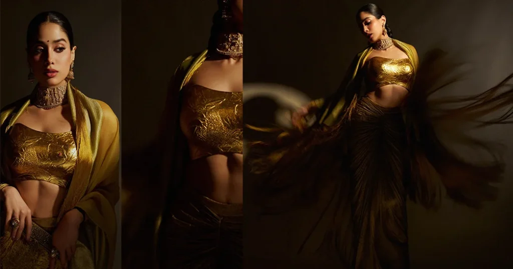 From Janhvi’s Sculpted Gold to Naomi’s Statement Dress: The Golden Fashion Edit