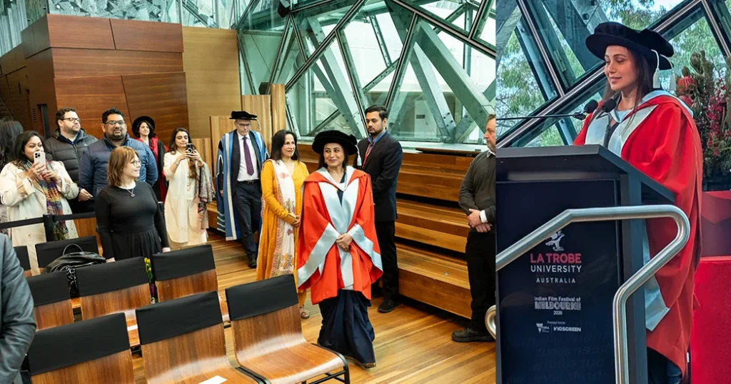 Rani Mukherjee honoured with Doctorate at IFFM 2026, gets emotional during ceremony