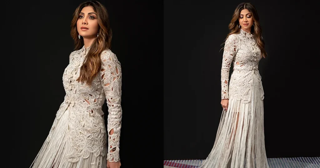Shilpa Shetty Stuns in a Rs 2.19 Lakh Fringe Skirt Set That’s Impossible to Ignore