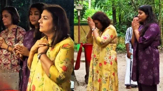 Vismaya Mohanlal Offers Prayers at Mannarasala Temple Ahead of 'Thudakkam' Release